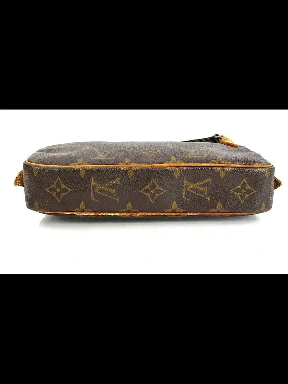 Louis Vuitton Monogram Canvas Crossbody with Tan Leather Trim
